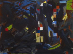Red Squares, oil on linen, 36 x 48 inches, 2014