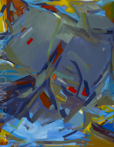 Susan Sommer, A Path, oil on linen, gesture abstraction, oil on canvas