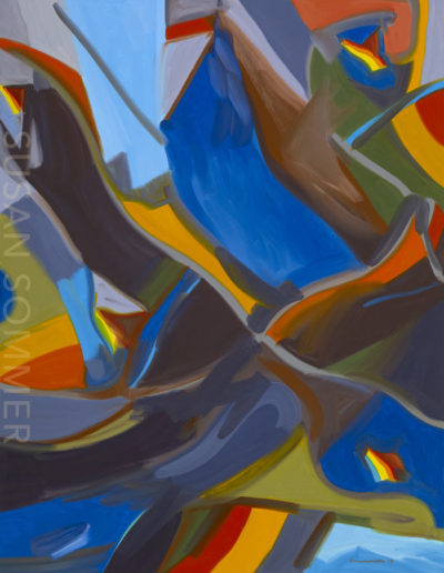 Susan Sommer, Blue Summer, oil on canvas