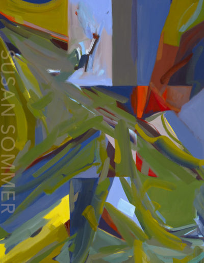 Susan Sommer, Divergent, oil on linen, gesture abstraction