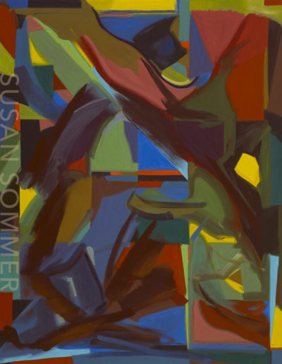 Susan Sommer, Eloise, oil on linen, gesture abstraction