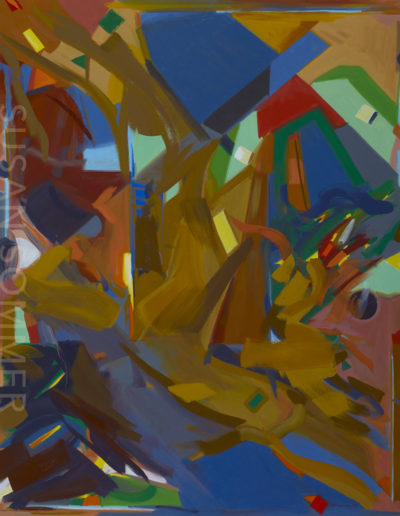 Still Thinking Oil on Canvas, 70x55, 2018, linen, gesture abstraction