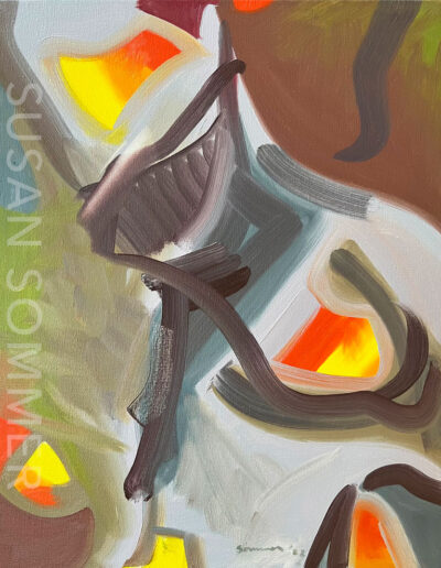 Gray Background Oil on linen • 20 x 16 • 2022