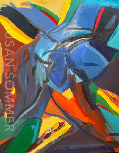 Pin-up Spring, Oil on linen • 66 x 52 inches • 2022